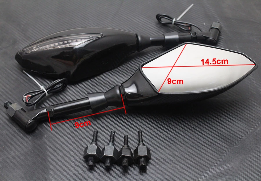 Боковые зеркала заднего вида со встроенным синим светодиодным индикатором