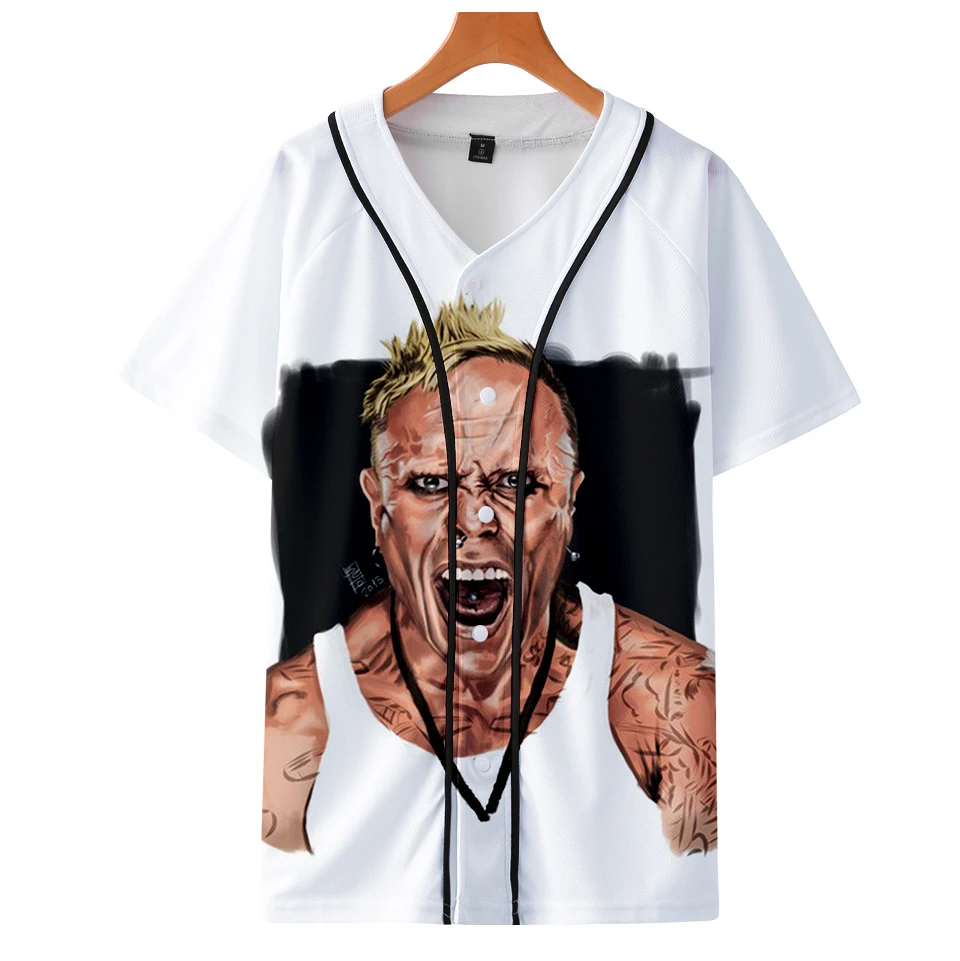 Модная крутая мужская одежда Keith Flint популярные бейсбольные хип-хоп футболки