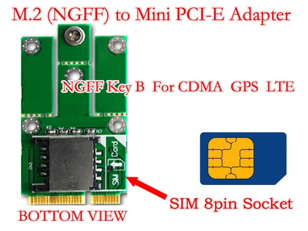SP M.2 NGFF B Ключ к мини фотоадаптер с слотом для SIM карты Поддержка 3G 4G LTE сеть ПК 2230