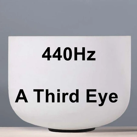 440Hz Note A CVNC рождественские подарки 1" Chakra Note C D E F G A B C# D# F# G# A# любой Поющая чаша из матового кварца - Цвет: 440Hz Note A