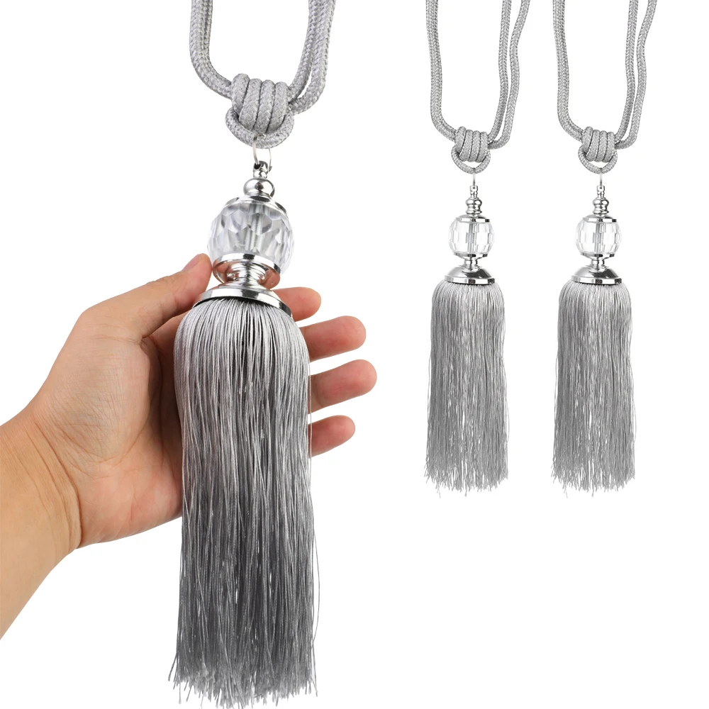 Хрустальные шторы с кисточками украшения для дома 2 шт.|Декоративные аксессуары