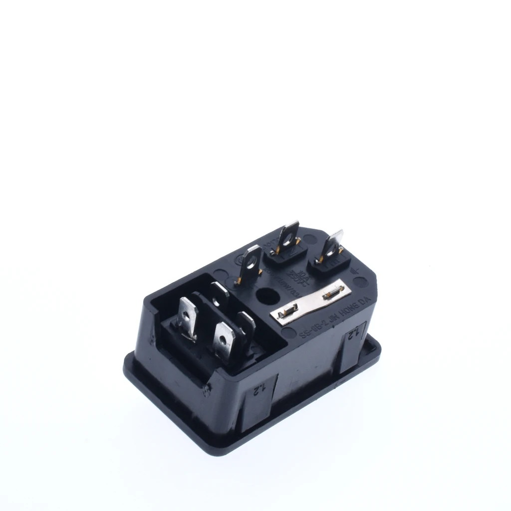 Клавишный Выключатель питания 3 контакта IEC320 C14 Входная мощность фоторазъем с