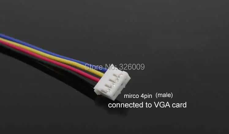 4 контактный кабель адаптера вентилятора преобразователь удлинитель VGA карта mirco