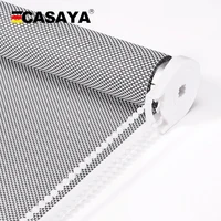 casaya high quality sunscreen roller blinds uv blocking fire retardant sun shading window blinds for outdoor office living room