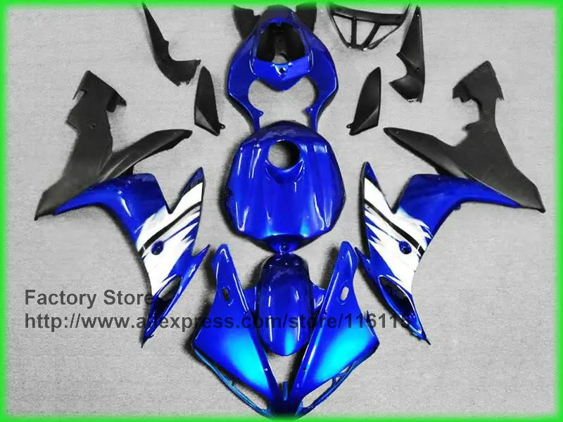 Чистый черный обтекатель комплект для YAMAHA Обтекатели YZF R1 2004 2005 2006 yzf r1 04 05 06 ABS