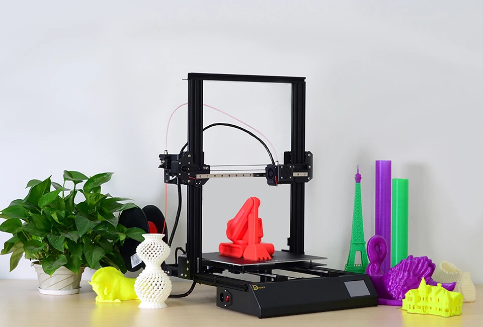 DMSCREATE DPX 3d принтер, литье размер 300*300*400 мм, 3,5 сенсорный экран стабильная материнская плата, линейная направляющая, модульная установка