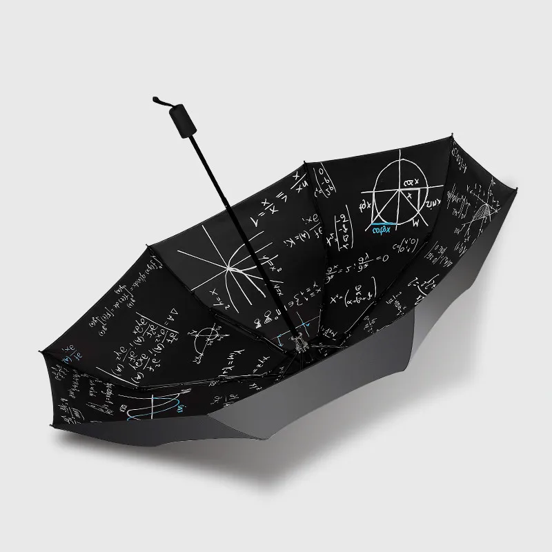 Элегантный зонтик Math Prince для дождливой Женщины 3 складные зонты женский