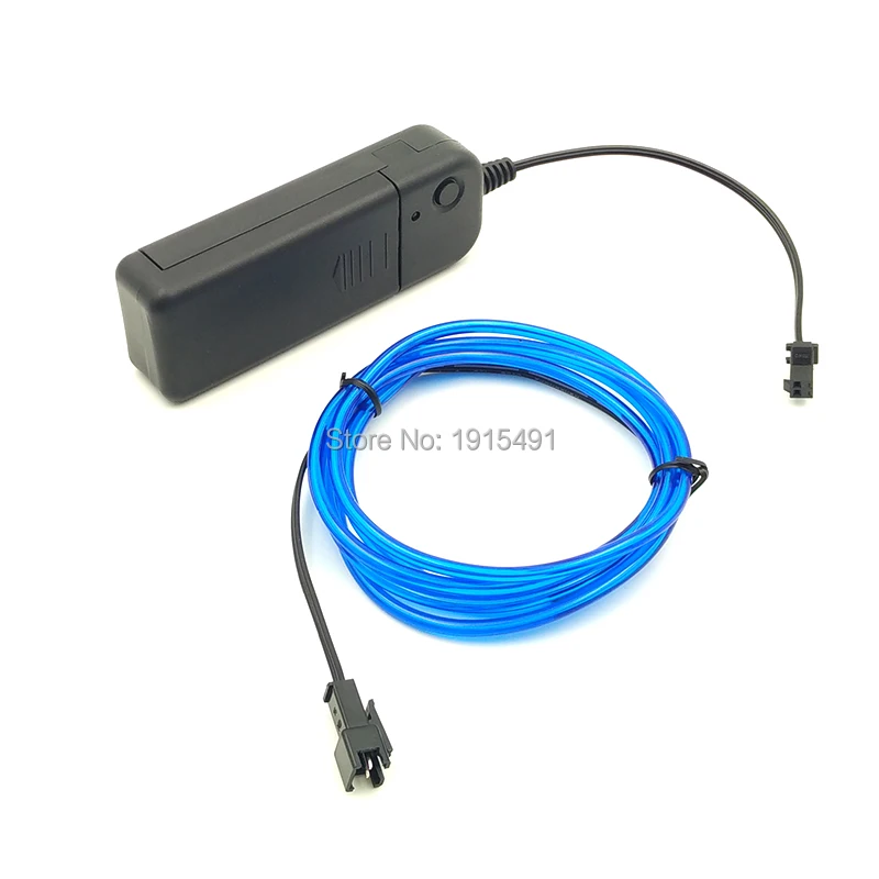 New type 3.2mm 1Meter 10 colors Electroluminescent EL wire LED Neon Holiday Light Use For Car Moulding favors+DC-3V Driver | Лампы и