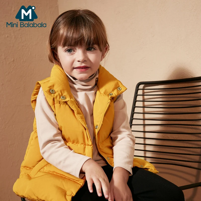 Одежда для маленьких девочек Жилет без рукавов с милым цветком кота Теплая