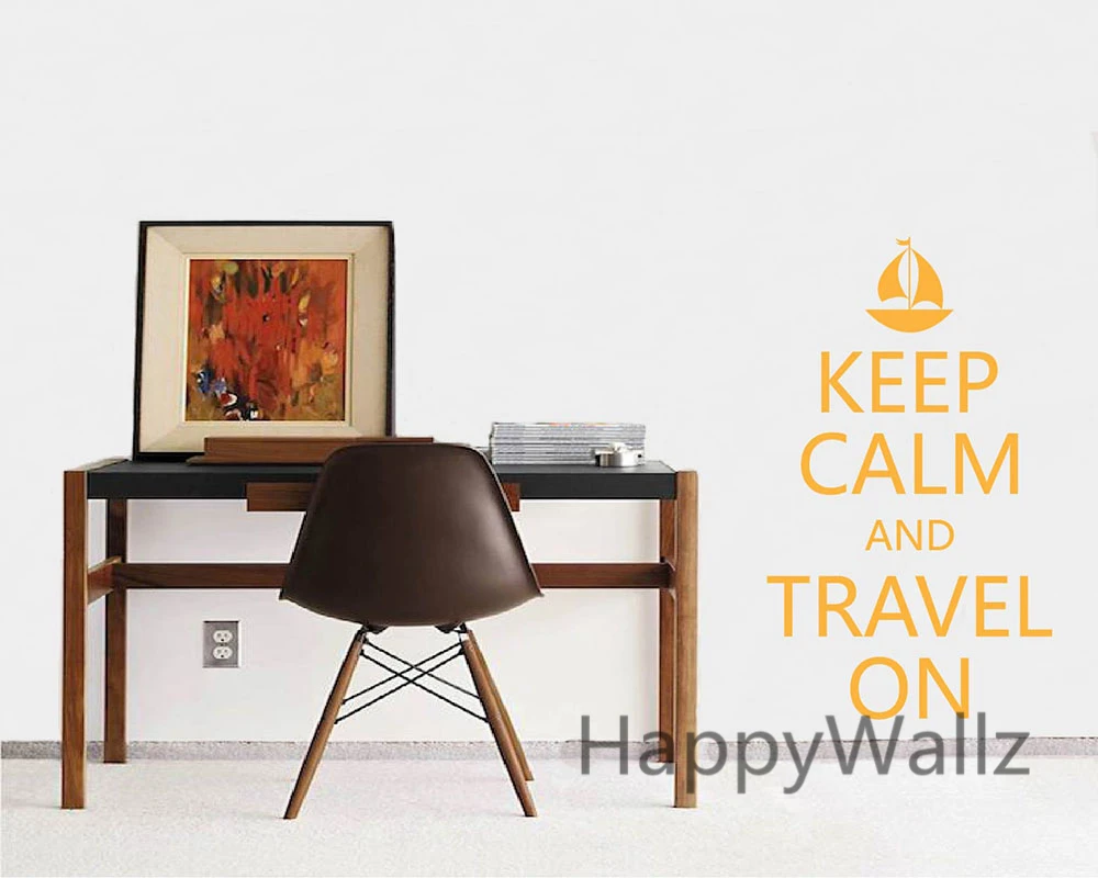 Самоклеющаяся виниловая настенная наклейка с надписью Keep Calm дорожная сделай сам