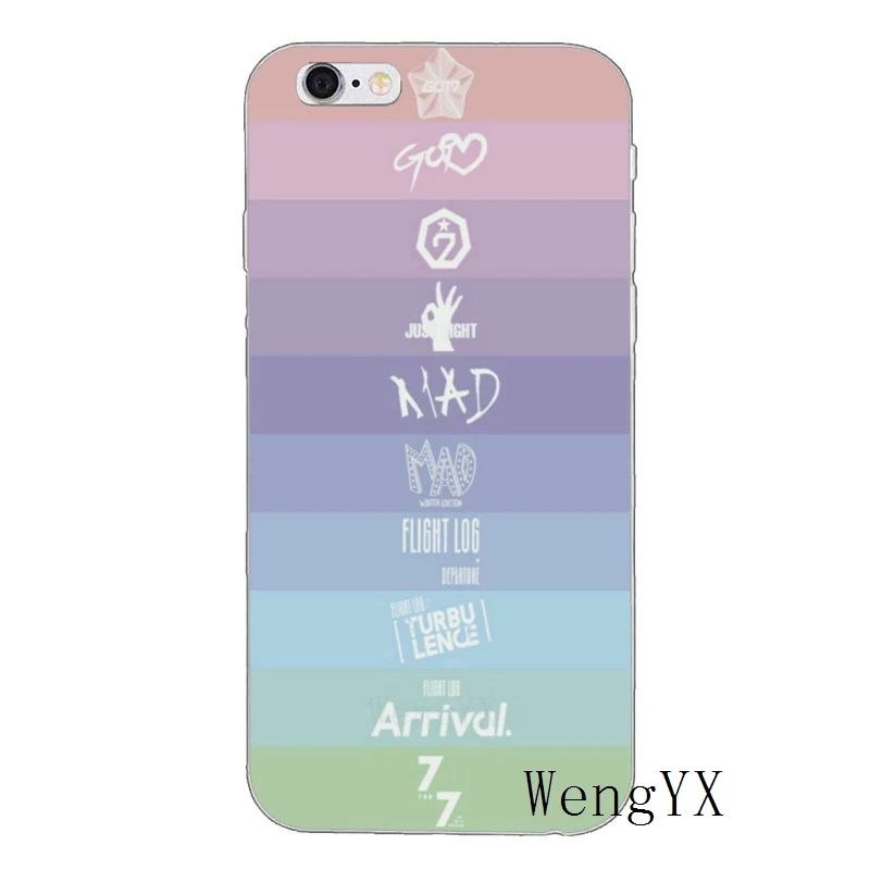 Эстетическое kpop got7 мягкий чехол для телефона для iPhone XR X XS Max 8 7 6s 6 plus SE 5S 5c 5 iPod Touch - Цвет: kpop-got7-A-05