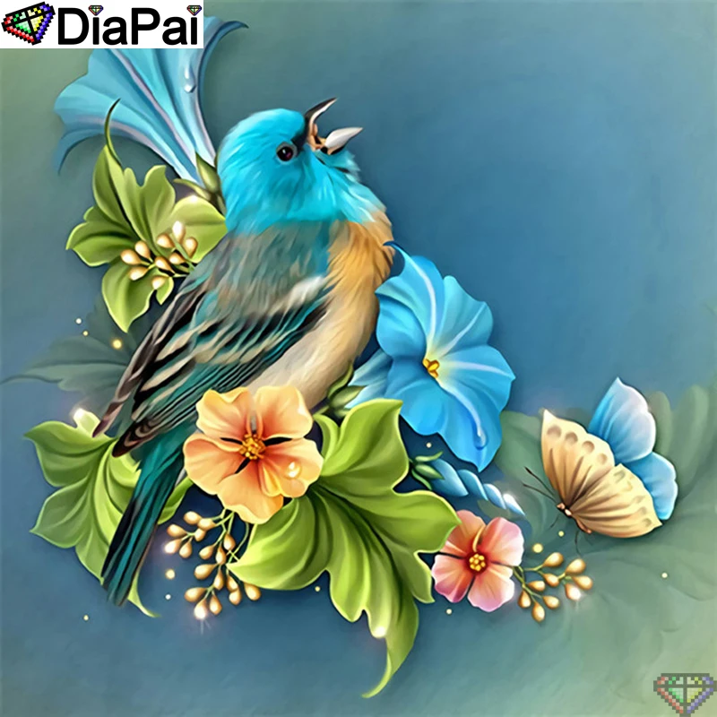 

DiaPai 5D DIY Алмазная картина 100% полная квадратная/круглая дрель "животное птица цветок" Алмазная вышивка крестиком 3D декор A22993