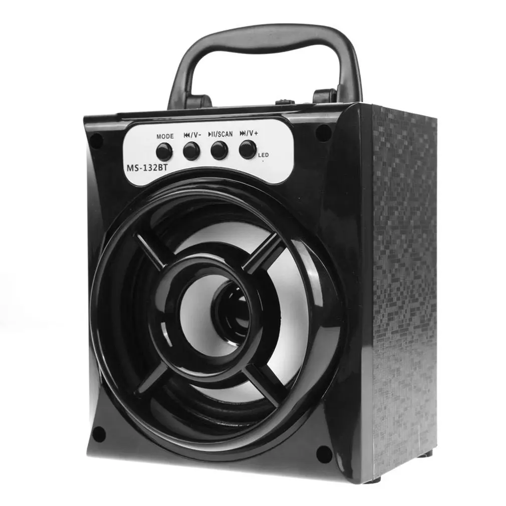 MS-132BT Outdoor Speaker Super Bass With USB/TF/AUX/FM Radio Portable Wireless Radio Card Powerful Speaker