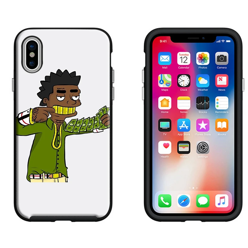 Черный чехол Kodak для iPhone X XS MAX XR 5s 6 s 7 8 8plus Samsung s8 s9plus S6 S7 Edge черный мягкий