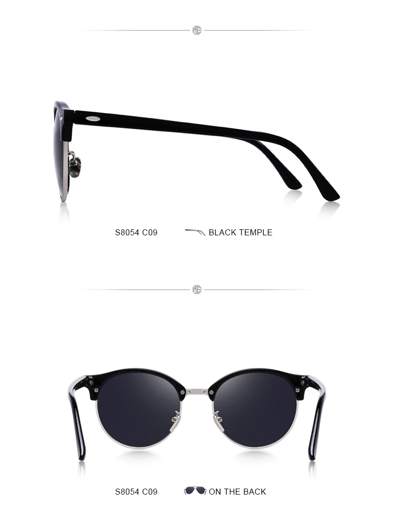 MERRYS DESIGN Men Women Classic Retro Rivet Polarized Sunglasses Unisex Glasses Fashion Male Eyewear UV400 Protection S8054N
