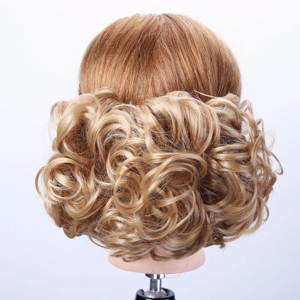 AOSI синтетический шиньон с зажимом для наращивания волос черный коричневый блонд