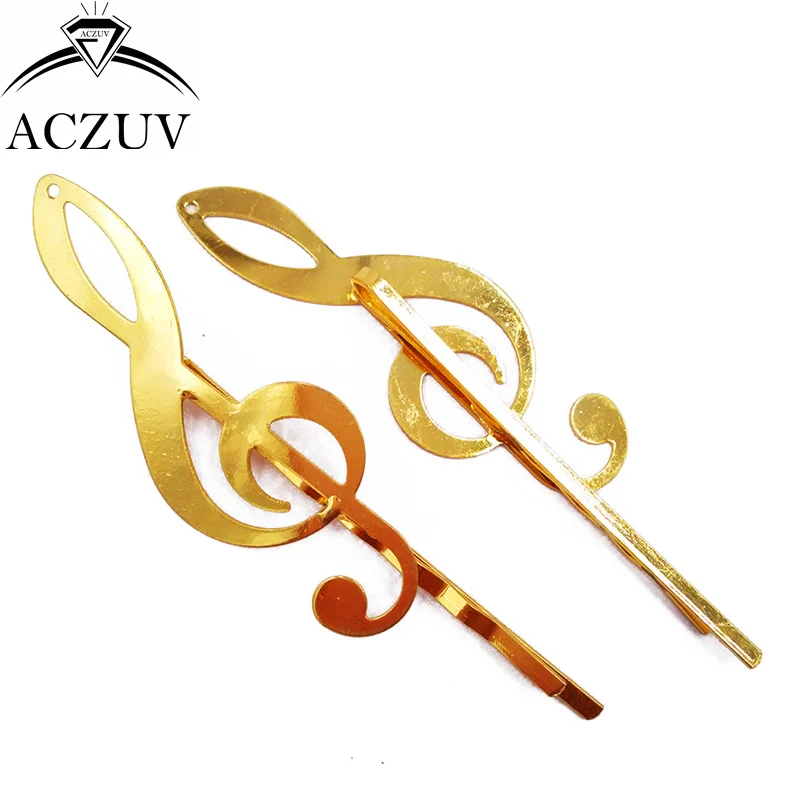 100piece 19*53mm Music Hairpin Accessory Hair Cips Barrette DIY Accessories Hairpins For Women Jewelry Findings FJT004 | Украшения и