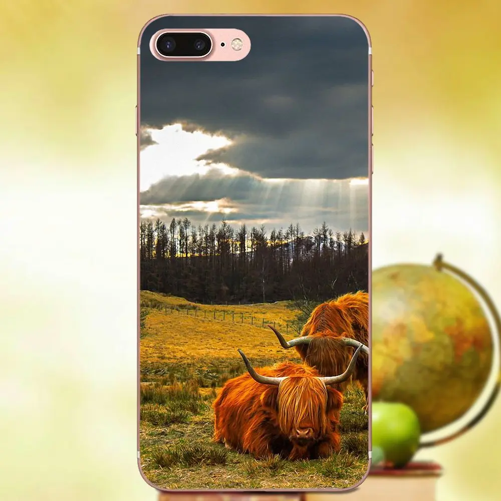 Хайленд корова окрашенные крышки красочные сотовый телефон чехол для Apple iPhone X XS