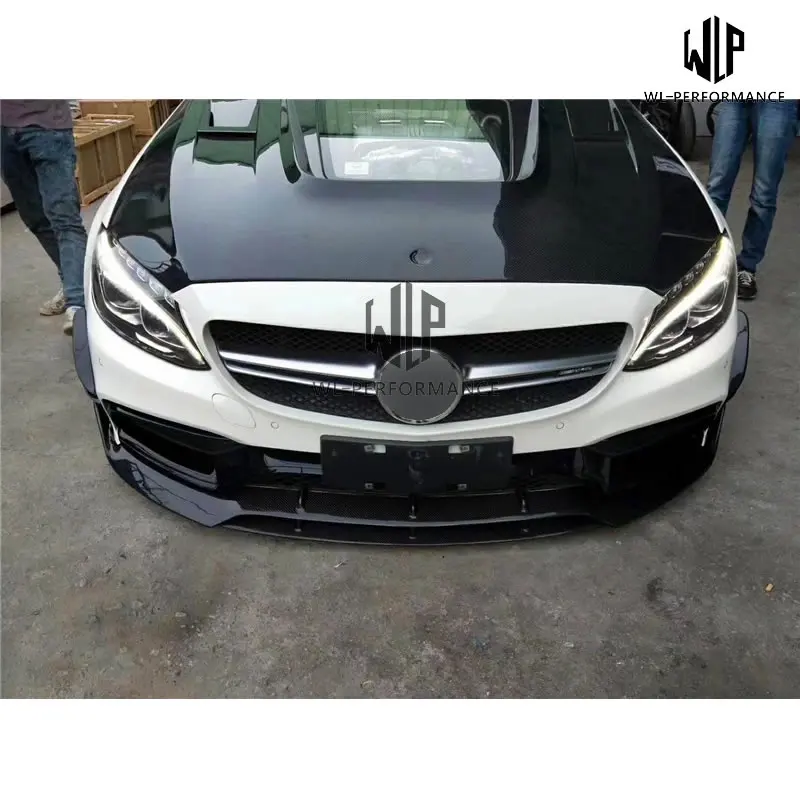 W205 высокое качество карбоновое волокно/FRP капот двигателя прозрачные капоты автомобильный Стайлинг для Mercedes-Benz C Класс W205