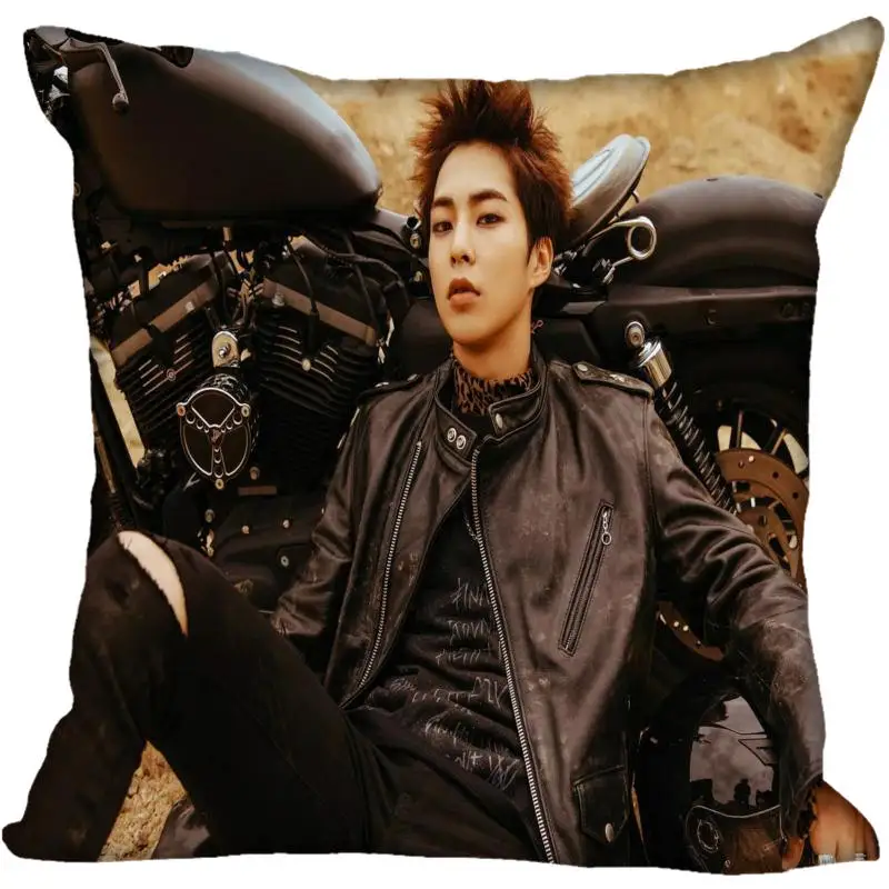 Пользовательские Kpop EXO XIUMIN печатные квадратные шелковые наволочки 40x40 см, 35x35 см одна сторона атласная наволочка индивидуальный логотип - Цвет: 18