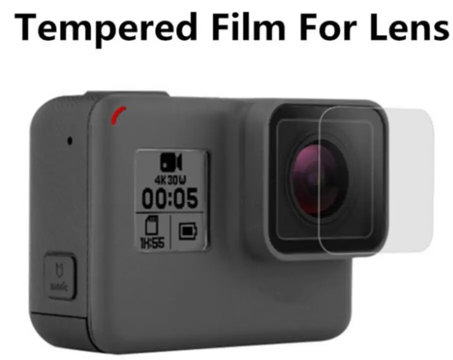 2.5mm Ultra slim Tempered Film For lens Protector Screen Go Pro Hero 7 6 5 Black Action Camera | Электроника