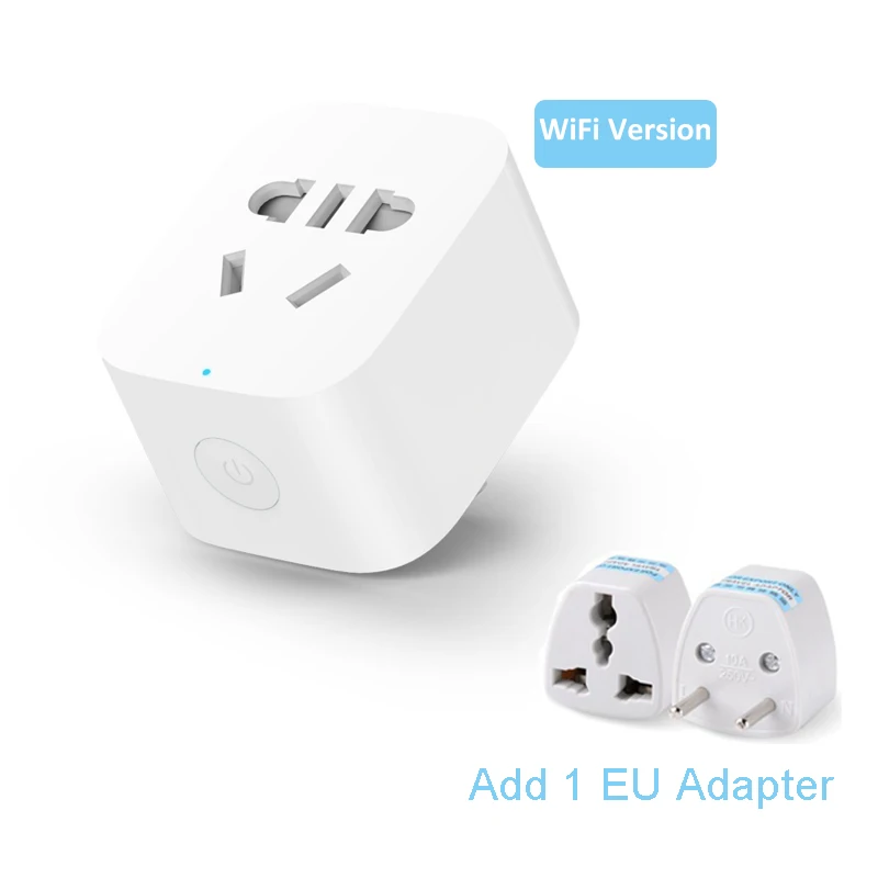 Add EU adapter XIAOMI MIJIA Смарт Wi-Fi разъем Wi-Fi версия принять ЕС AU штекер Адаптер дистанционного управления от Xiaomi Mijia APP - Цвет: Add EU adapter