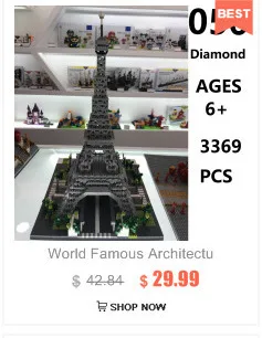Алмазные мини строительные кирпичики город архитектурные Land marks Taj Mahal дворца 3D модель Детская обучающая игрушка