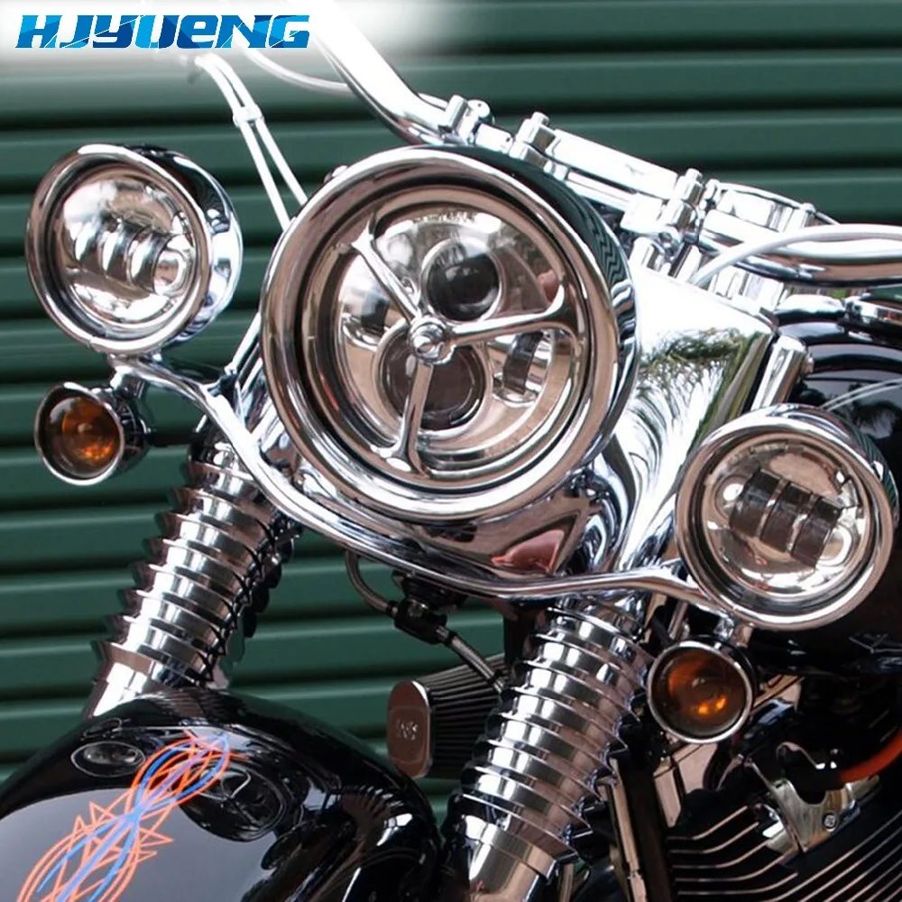 7 дюймовый проектор фара в сборе мото rcycle для Harley Davidsion круглая 4 5 &quotHarley Запчасти