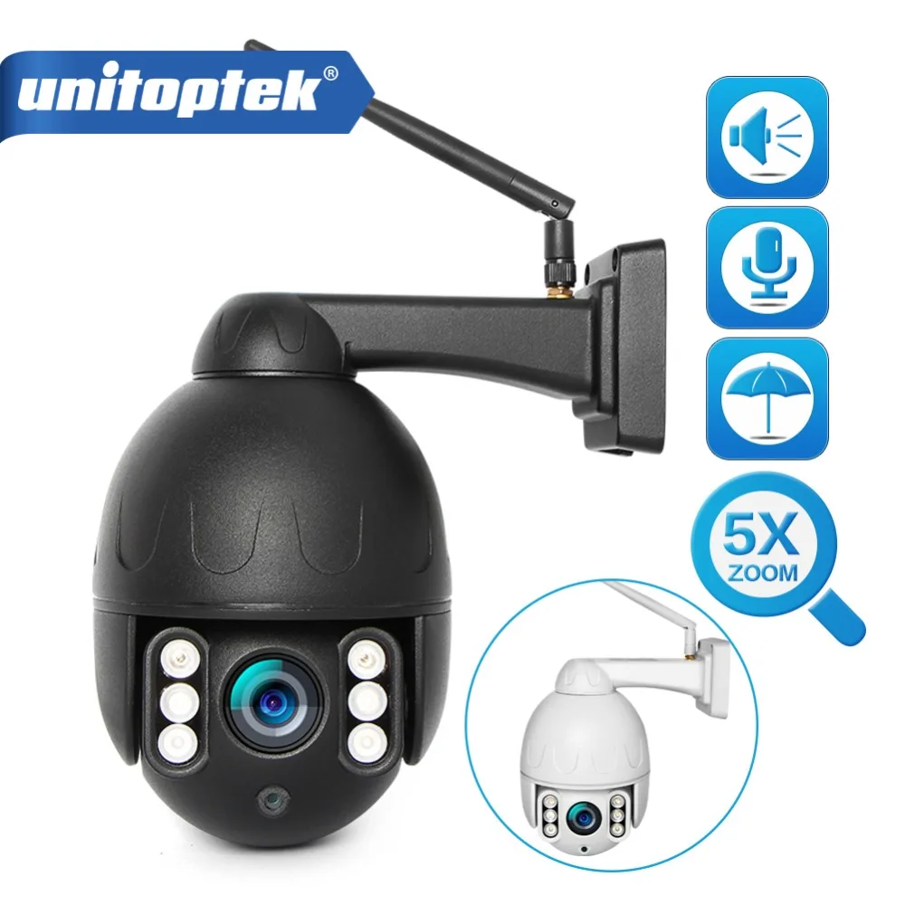 Супер Мини PTZ скорость купольная wifi 1080 P ip камера открытый 5x оптический зум 2MP