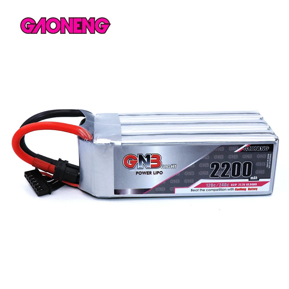 Литий полимерный аккумулятор Gaoneng GNB 2200 мАч 6S1P 22 2 в 120C/240C с разъемом XT60 для FPV дрона