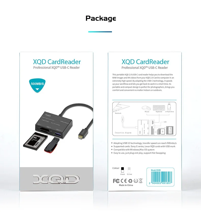 USB-C XQD SD кард-ридер до 500 МБ/с. высокое Скорость Тип-C USB3.0 концентратор Камера комплект адаптер для sony м/G серии Nikon D4/D5/D500
