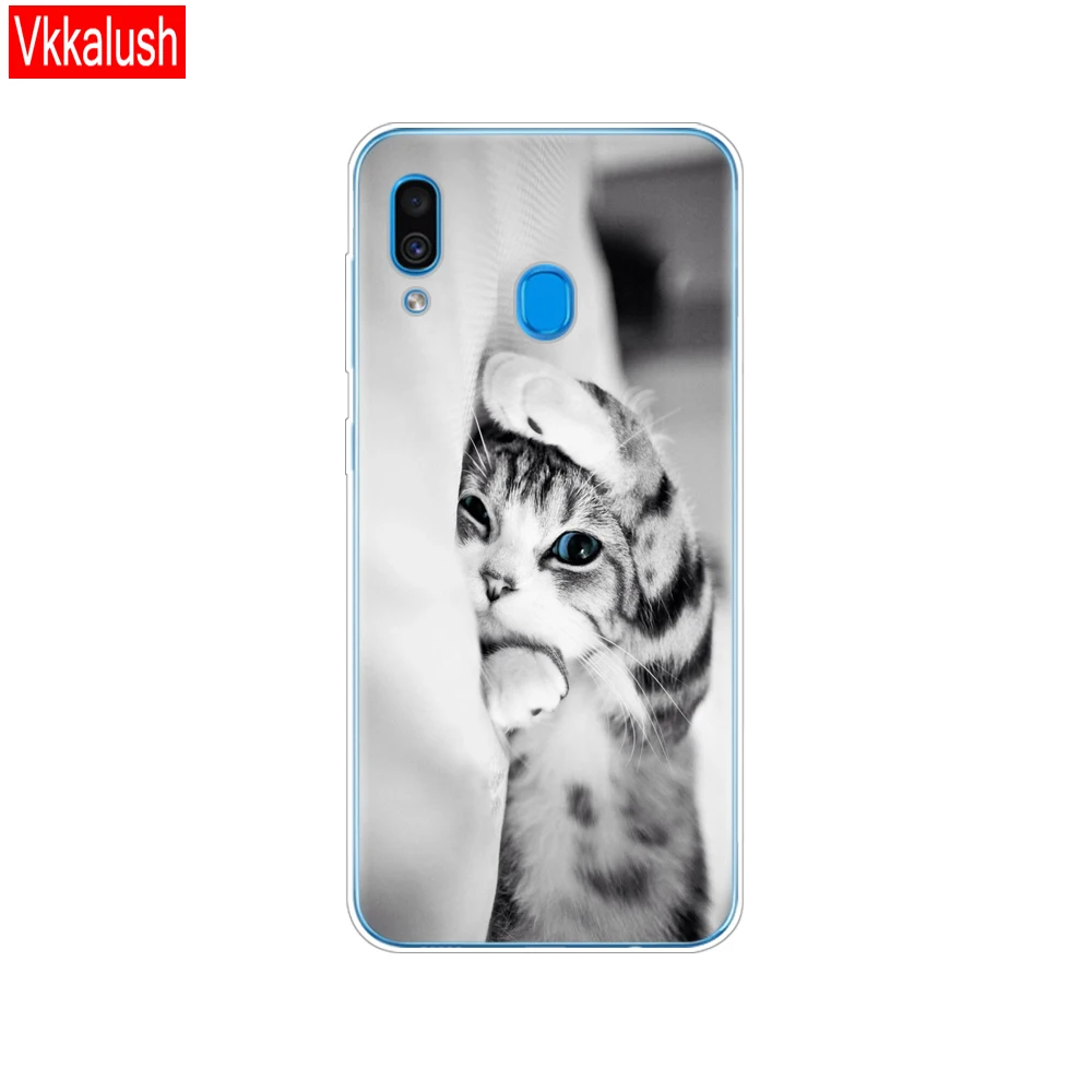 11060 Чехол для samsung Galaxy A20 чехол A20E полиуретан) и силикона с откидной крышкой для samsung A20 20 A205F A20E A202F чехол Мягкие Чехлы бамперы - Цвет: 11060