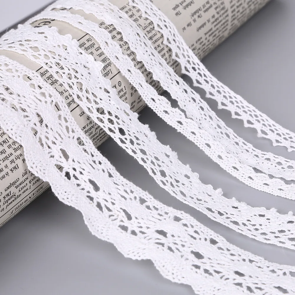 5 ярдов/партия хлопковая кружевная лента цвета слоновой кости|lace ribbon white|cotton lace