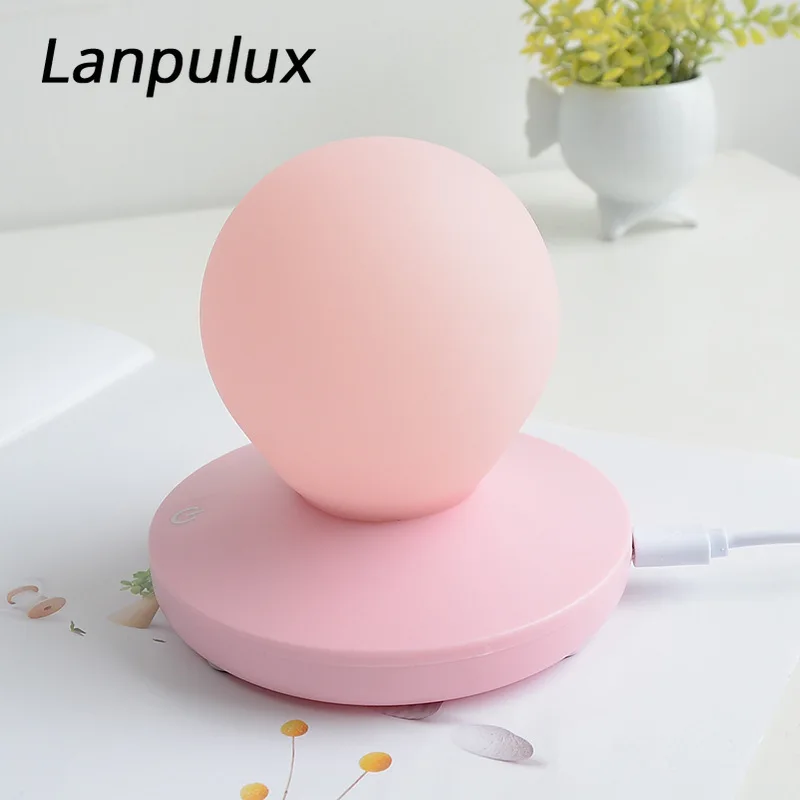 Lanpulux Романтический светодиодный ночник розовый с регулируемой яркостью