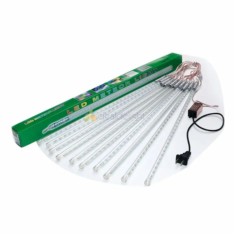 2sets 80cm 2835 SMD LED Meteor Shower Rain lights , tree pendant Christmas tube ,10pcs 80cm tubes/set with driver