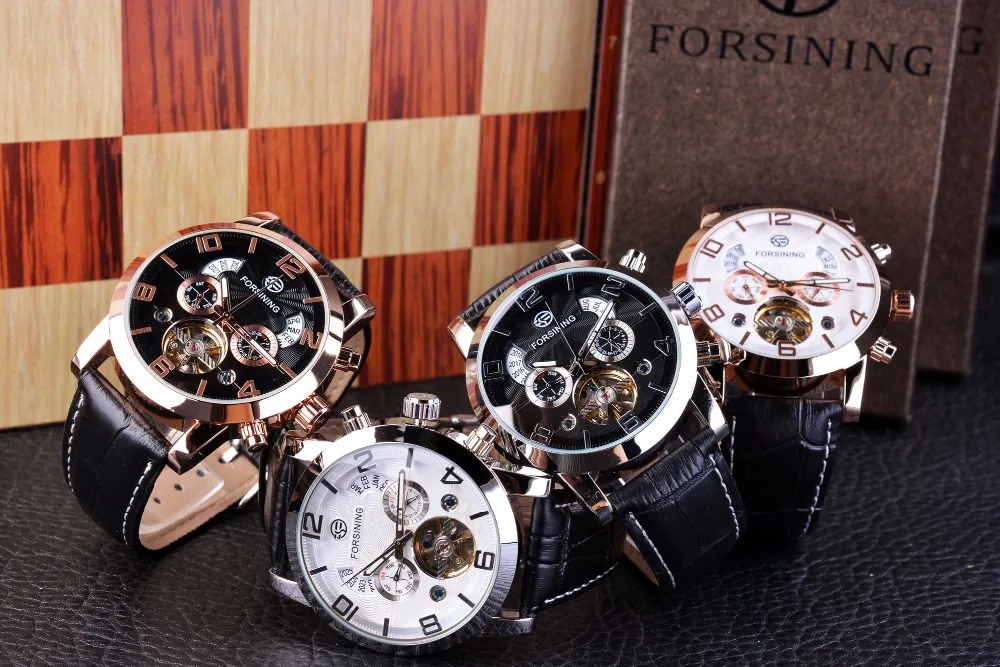 Forsining Tourbillion, модные, волнистые, дизайнерские, многофункциональные, с дисплеем, Мужские автоматические часы, лучший бренд, роскошные механические наручные часы