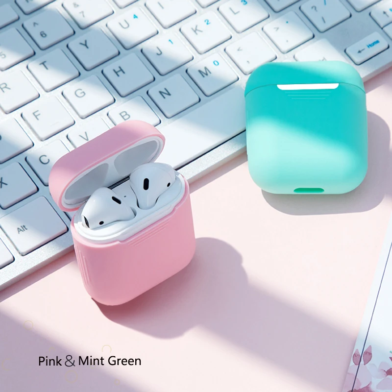 Мягкий силиконовый чехол для Airpods ударопрочный наушник защитный AirPods ультра