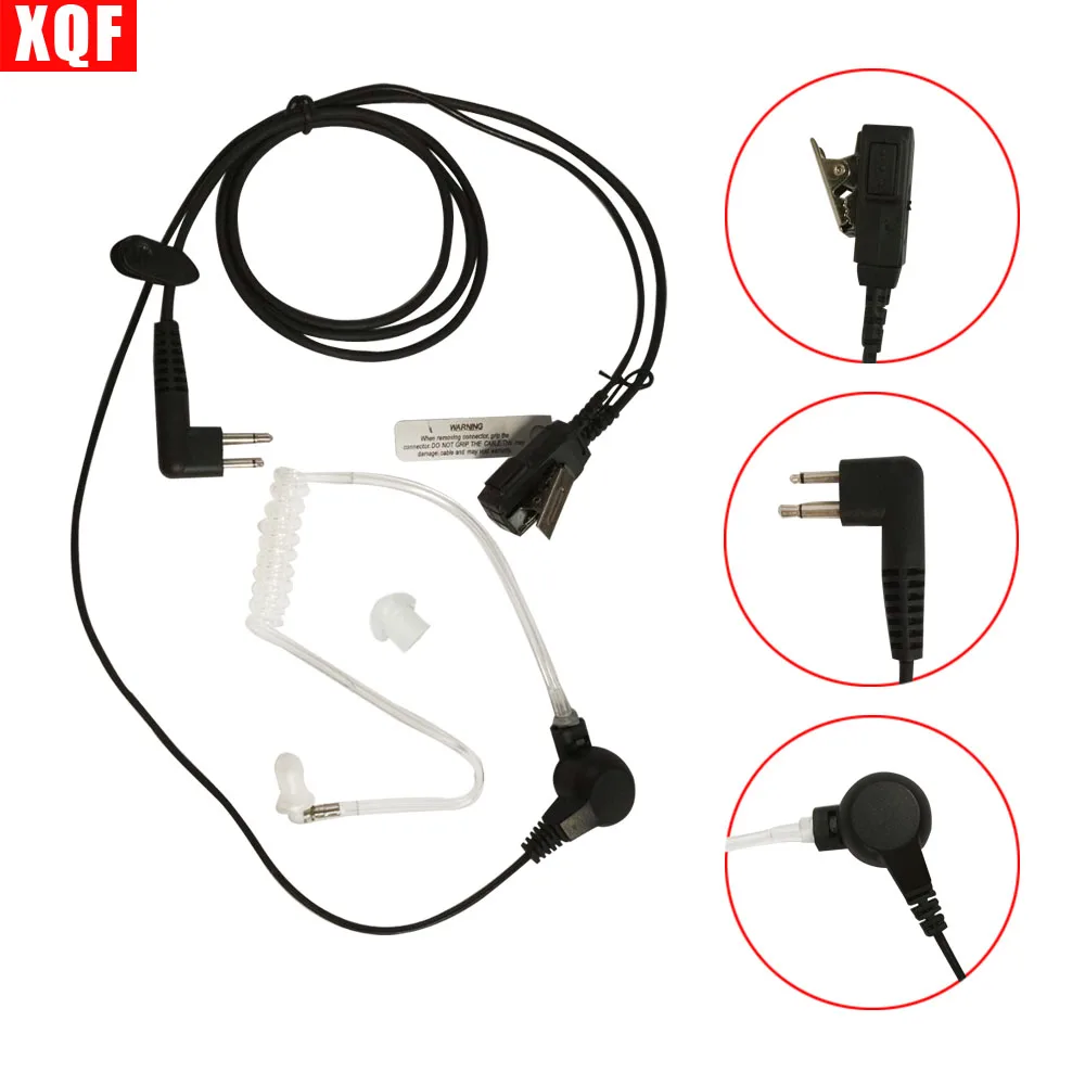 

XQF Air Tube Earpiece Headset for Motorola Walkie Talkie Radio GP3688 GP300 GP308 GP68 CP040 CP100 CP200