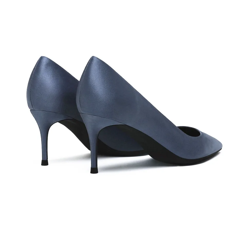 KATELVADI/женские туфли-лодочки женские туфли на шпильке 6,5 см; chaussure femme Talon; черные свадебные туфли на высоком каблуке K-327