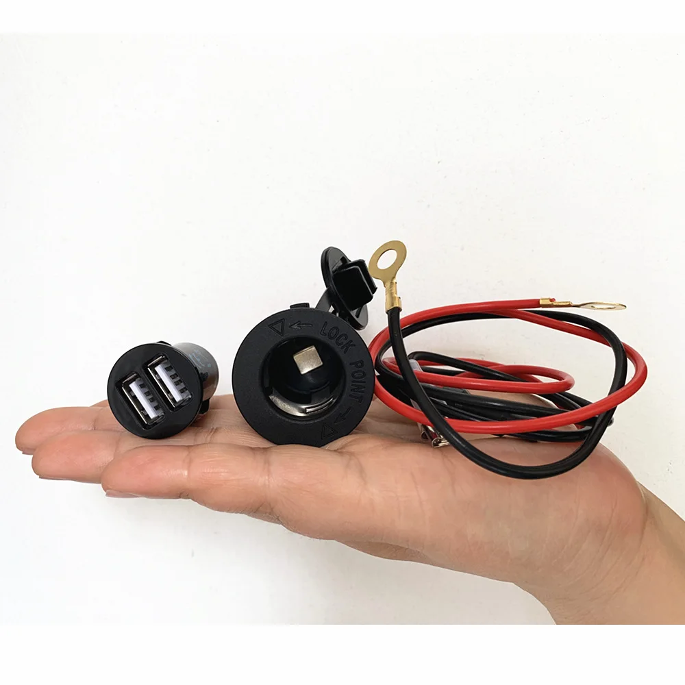 12V 5V USB разветвитель на Мощность выход Порты и разъёмы Зарядное устройство с 60 см