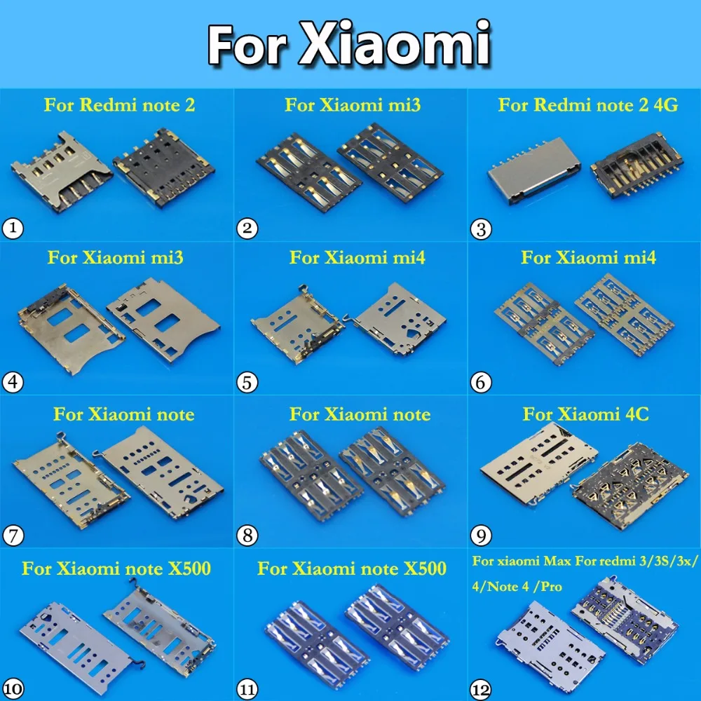 Держатель для считывателя Sim карт JCD гнездо разъем железная крышка Xiaomi Mi3 Mi4 Mi Max Note
