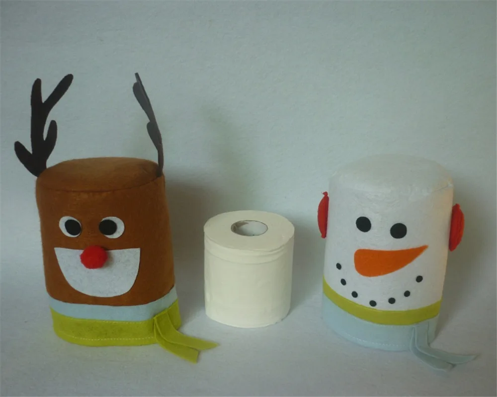 2 шт./лот держатель рулона туалетной бумаги для ванной комнаты с рождественским