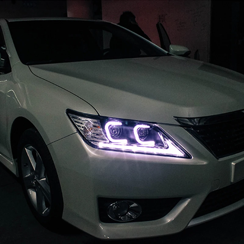 Автомобильный Стайлинг для Toyota Camry фары 2012- светодиодная фара дальнего света Camry LED DRL Объектив Двойной Луч H7 спрятал bi Xenon объектива