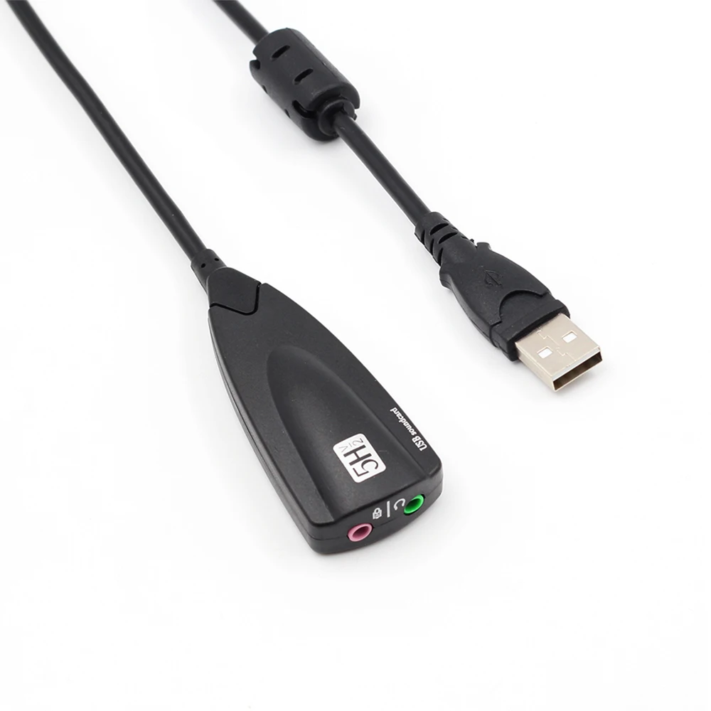 100 шт 7 1 Внешняя USB звуковая карта аудио адаптер к 3D CH виртуальный канал Звуковая