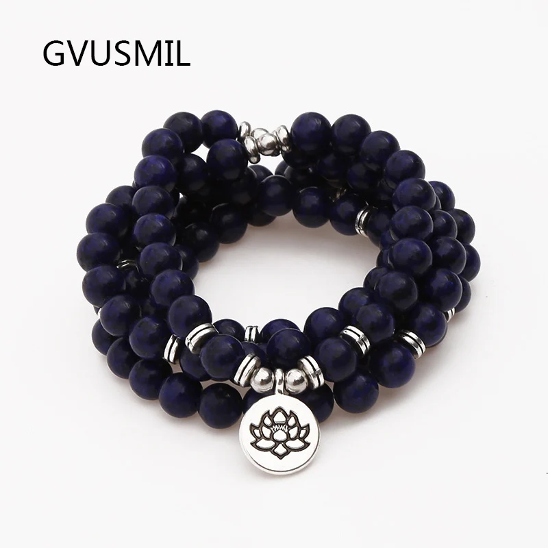 

Fashion Design Natural Lava Stone Bracelet 108 Beads Wrap Bracelet or High Quality Bracelet