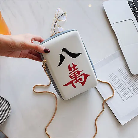 Новые женские сумки на плечо с принтом Маджонга дизайнерские мессенджеры из