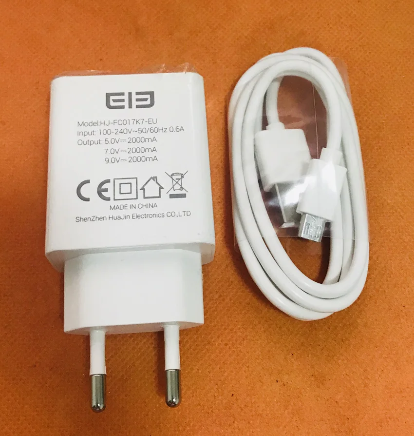 Оригинальное зарядное устройство для путешествий адаптер + USB кабель ELEPHONE Soldier