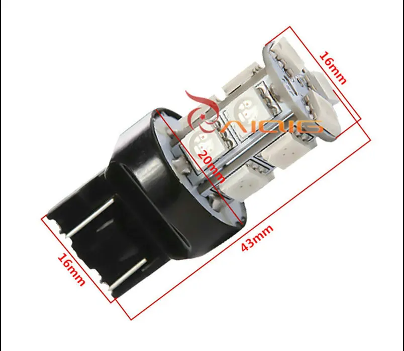 7443 7440 T20 13 SMD 5050 крассветодиодный светодиодная автомобильная лампа w21/5 Вт