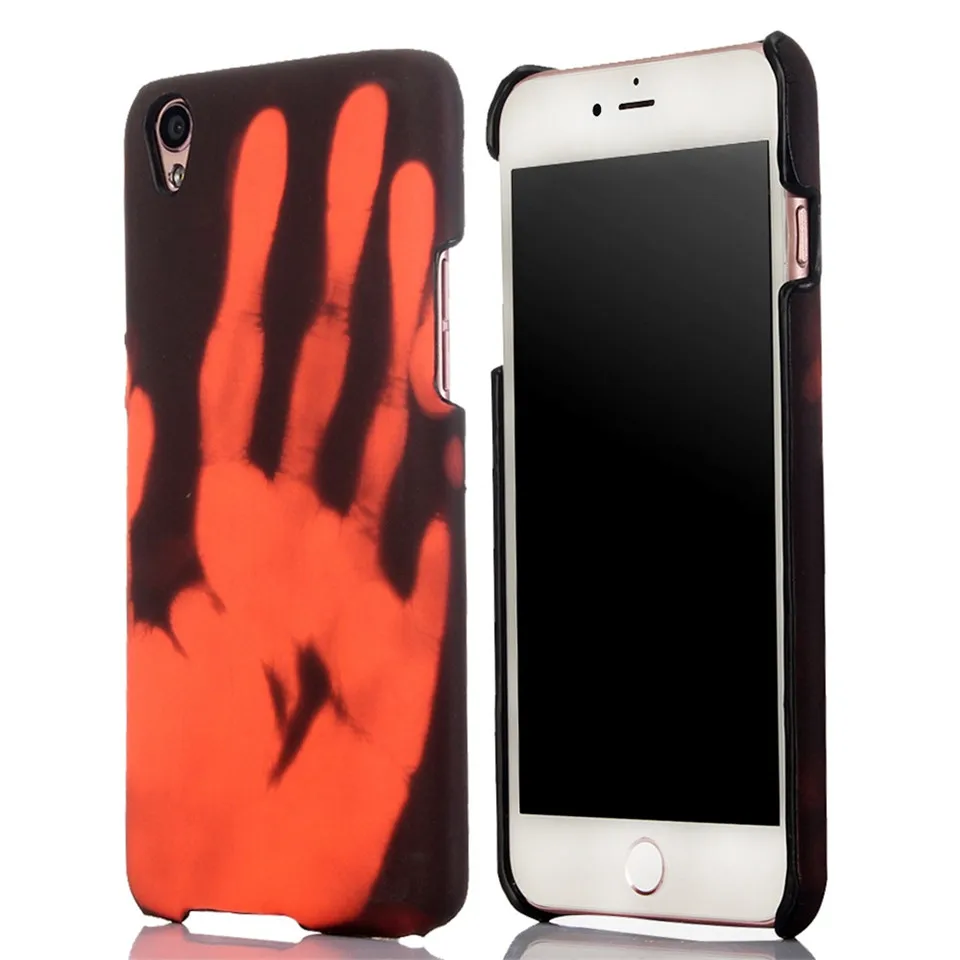 Температурный чехол для iPhone X 8 7 Plus 6 6S PC жесткий Обесцвечивающий термосенсор