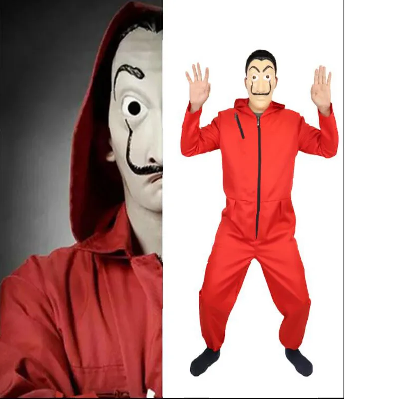 Сальвадор Дали Косплэй маска деньги Heist House of Paper La Casa De Papel костюм для лица детей и